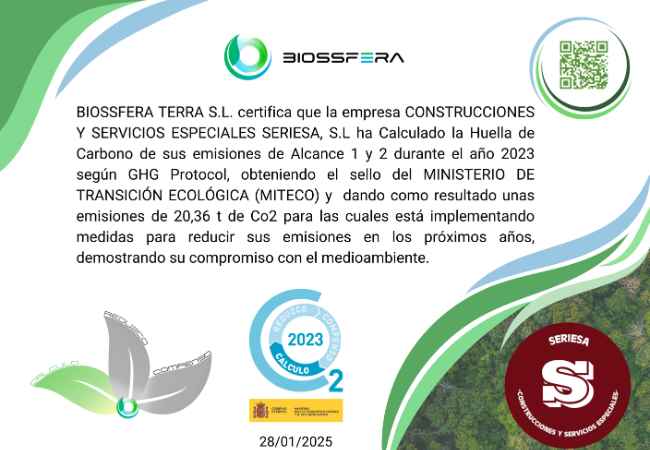Certificado SERIESA